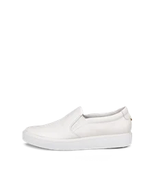 Women's ECCO® Soft 60 Leather Trainer - White - O