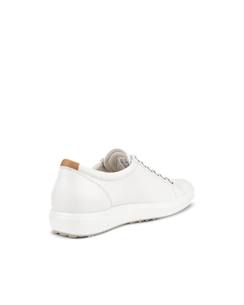 Damskie skórzane sneakersy ECCO® Soft 7 - Biały - B