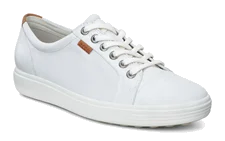 ECCO® Soft 7 sneakers i læder til damer - Hvid - Nfh