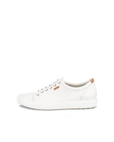 Damskie skórzane sneakersy ECCO® Soft 7 - Biały - O