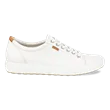 ECCO® Soft 7 odiniai sportbačiai moterims - Baltas - Outside