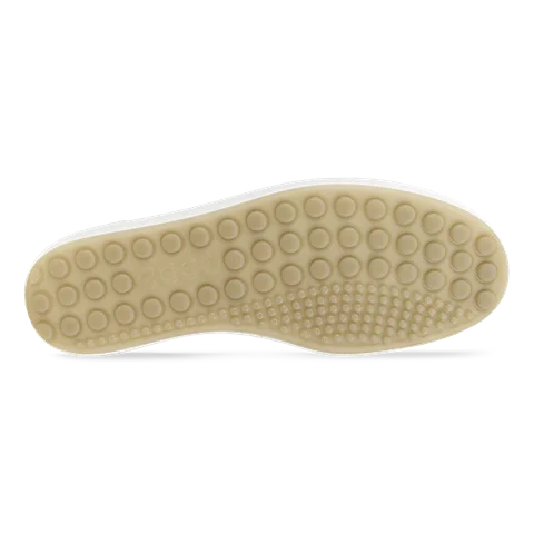Damskie skórzane sneakersy ECCO® Soft 7 - Biały - Sole