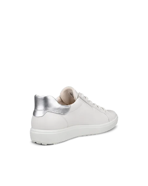 ECCO® Soft 7 Dames leren sneaker - Wit - B