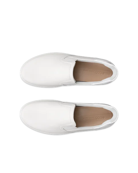 ECCO® Soft 7 Dames leren sneaker - Wit - Top_Left_Pair