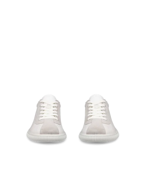 Women's ECCO® Soft Zero Leather Trainer - White - Front_Pair