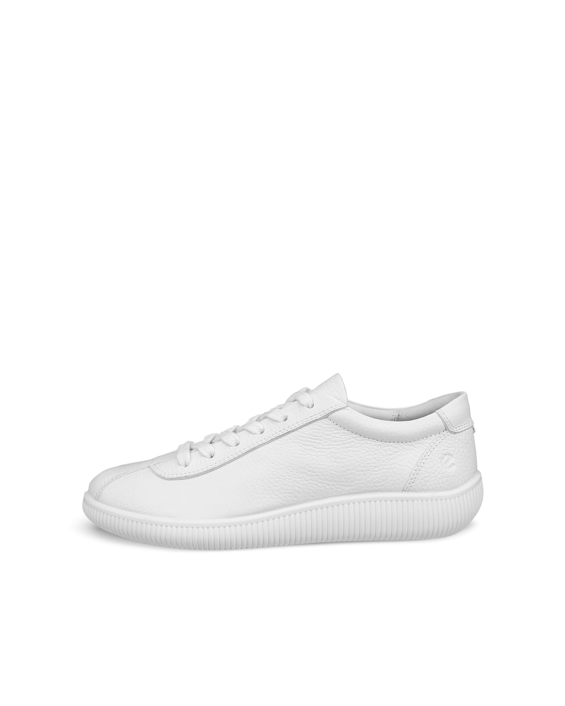 ECCO Soft Zero W – Dames leren sneaker – Wit – Size: 37 (UK 4.5)