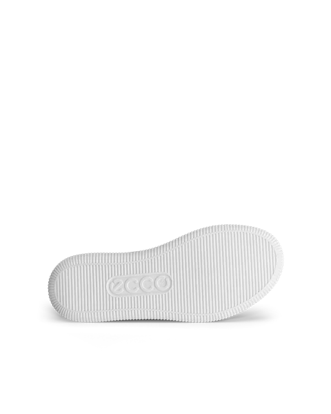 Damskie skórzane sneakersy ECCO® Soft Zero - Biały - S