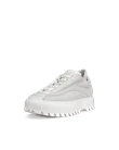 ECCO® Street Ace RAL7000 Damen Sneaker aus Nubukleder - Weiß - M