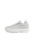 ECCO® Street Ace RAL7000 Damen Sneaker aus Nubukleder - Weiß - O