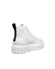 Women's ECCO® Street Ace Rugged Nubuck Gore-Tex High-Top Trainer - White - B