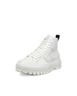 Women's ECCO® Street Ace Rugged Nubuck Gore-Tex High-Top Trainer - White - M