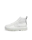 Women's ECCO® Street Ace Rugged Nubuck Gore-Tex High-Top Trainer - White - O