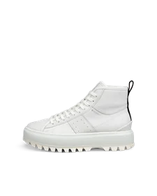 ECCO® Street Ace Rugged Dames high-top sneaker van nubuck met Gore-Tex - Wit - O