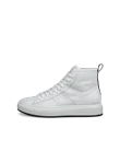 Sapatilhas cano alto couro mulher ECCO® Street Ace - Branco - O