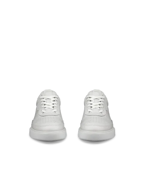 ECCO® Street Court Damen Ledersneaker - Weiß - Front_Pair