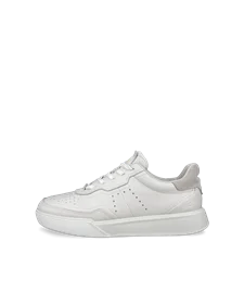 ECCO® Street Court Damen Ledersneaker - Weiß - O