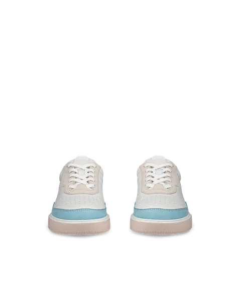 ECCO® Street Court dame sneakers skinn - Hvit - Front_Pair