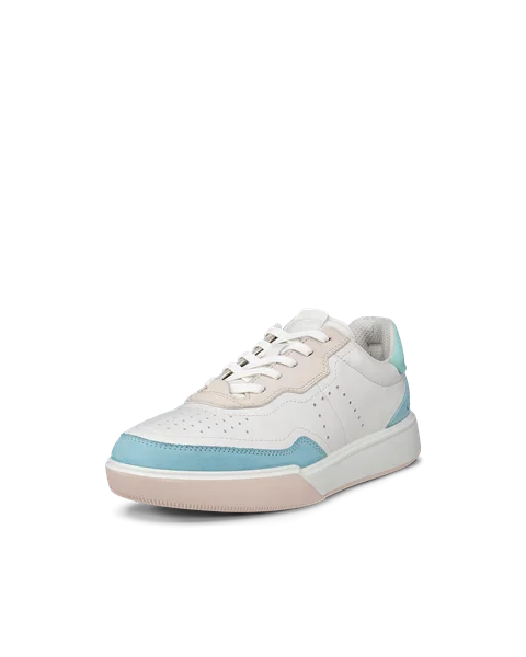 ECCO® Street Court dame sneakers skinn - Hvit - M