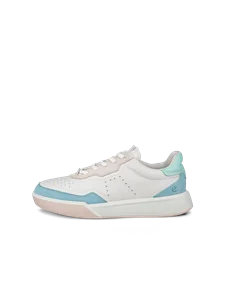 ECCO® Street Court Dames leren sneaker - Wit - O