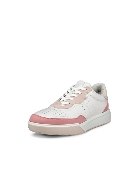 ECCO® Street Court Damen Ledersneaker - Weiß - M