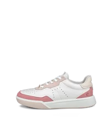 ECCO® Street Court Dames leren sneaker - Wit - O