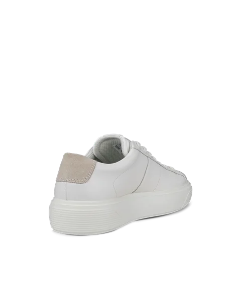 ECCO® Street Platform női bőr sneaker - Fehér - B