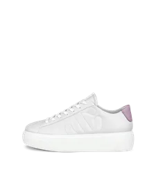 ECCO® Street Platform dame plattform sneakers skinn - Hvit - O