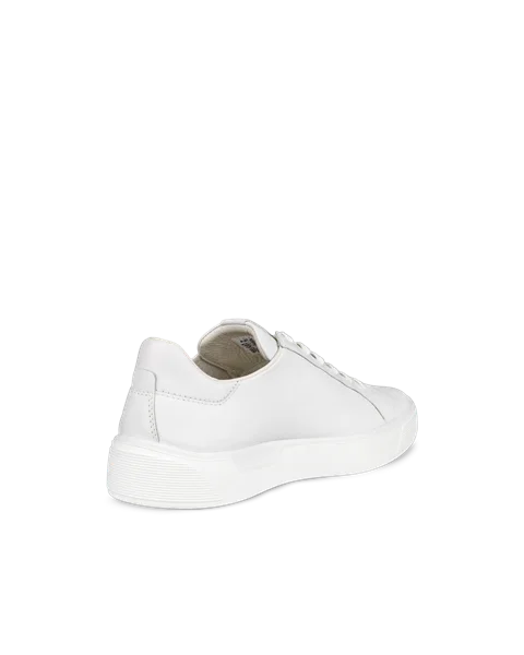 Damskie skórzane sneakersy ECCO® Street Tray - Biały - B