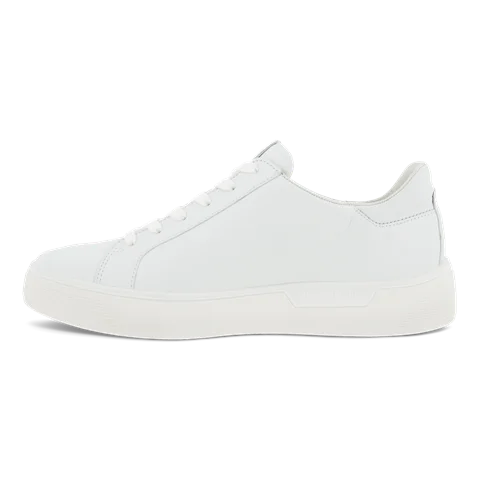 Ténis couro mulher ECCO® Street Tray - Branco - Inside