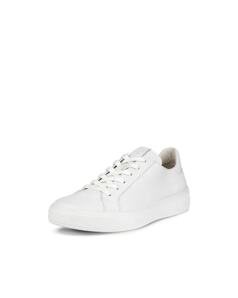 ECCO® Street Tray sneakers i læder til damer - Hvid - M