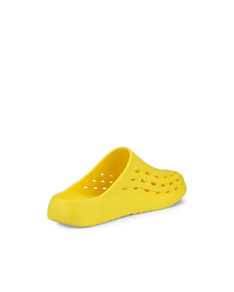 ECCO® Cozmo Slide női bőrpapucs - Sárga - B