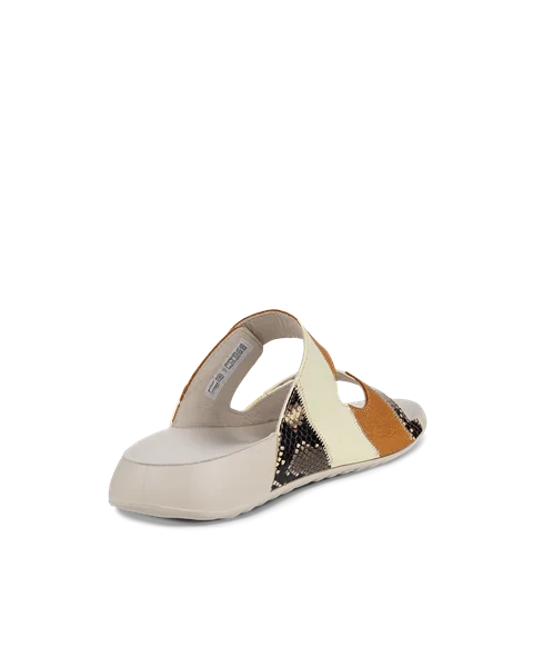 ECCO® Cozmo sandale en cuir deux brides pour femme - Jaune - B
