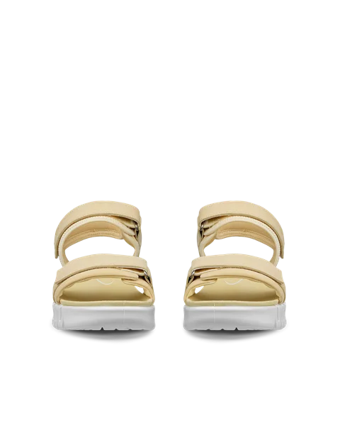 ECCO® Gruuv Sol Högklackad sandal nubuck dam - Gul - Front_Pair