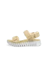 Women's ECCO® Gruuv Sol Nubuck Heeled Sandal - Yellow - O