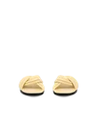 ECCO® Sculpted Alba 25 női magassarkú bőrszandál - Sárga - Front_Pair