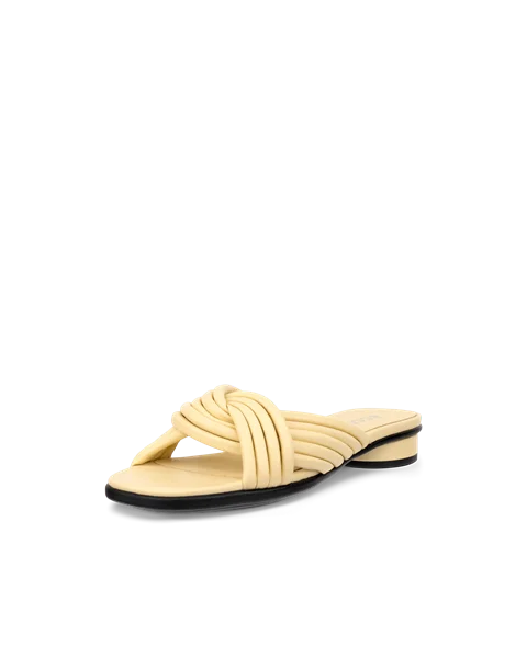 ECCO® Sculpted Alba 25 női magassarkú bőrszandál - Sárga - M