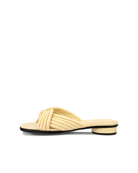 ECCO® Sculpted Alba 25 női magassarkú bőrszandál - Sárga - O