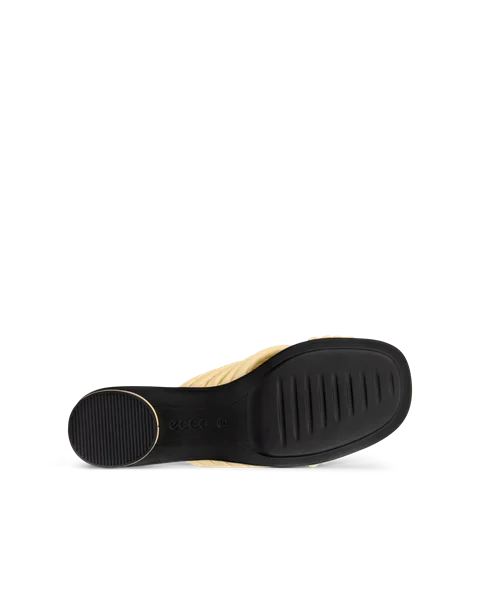 ECCO® Sculpted Alba 25 női magassarkú bőrszandál - Sárga - S