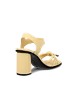 Women's ECCO® Sculpted Alba 65 Leather Heeled Sandal - Yellow - B