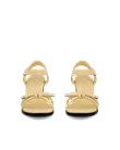 Women's ECCO® Sculpted Alba 65 Leather Heeled Sandal - Yellow - Front_Pair