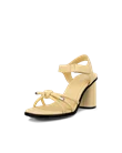 Women's ECCO® Sculpted Alba 65 Leather Heeled Sandal - Yellow - M