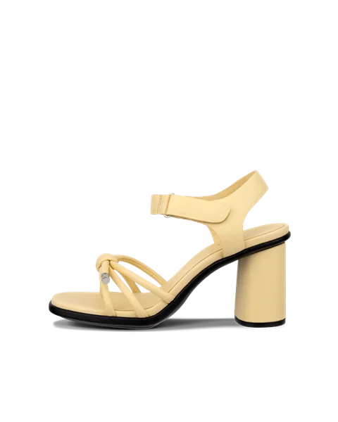 Women's ECCO® Sculpted Alba 65 Leather Heeled Sandal - Yellow - O