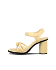 Women's ECCO® Sculpted Alba 65 Leather Heeled Sandal - Yellow - O