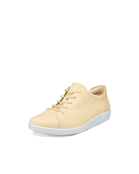 Women's ECCO® Soft 2.0 Leather Walking Shoe - Yellow - M