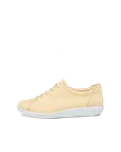 Women's ECCO® Soft 2.0 Leather Walking Shoe - Yellow - O
