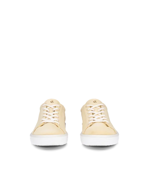 ECCO® Soft 60 Dames nubuck sneaker - Geel - Front_Pair