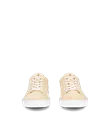 ECCO® Soft 60 Dames nubuck sneaker - Geel - Front_Pair