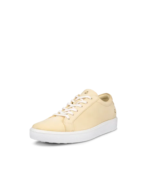 ECCO® Soft 60 Dames nubuck sneaker - Geel - M