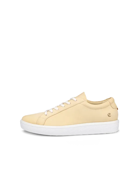 ECCO® Soft 60 Dames nubuck sneaker - Geel - O