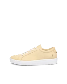 ECCO® Soft 60 Dames nubuck sneaker - Geel - O